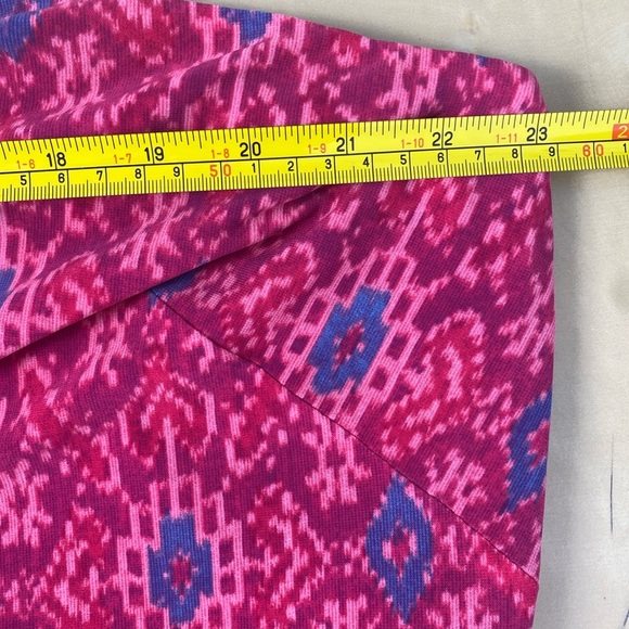 Ralph Lauren Pink Fuchsia Geo-Print Jersey One-Shoulder Dress Womens Sz 20W - Picture 5 of 13